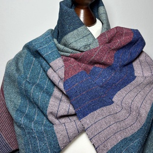 Kézzel szőtt rusztikus csíkos Selyem  Kendő, Ruha & Divat, Sál, Sapka, Kendő, Kendő, Szövés, MESKA