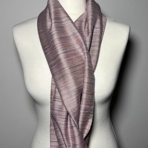 Kézzel szőtt Rózsaszín Selyem Kendő - ruha & divat - sál, sapka, kendő - kendő - Meska.hu