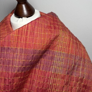 Kézzel szőtt Terrakotta Merino - Selyem Kendő - ruha & divat - sál, sapka, kendő - kendő - Meska.hu