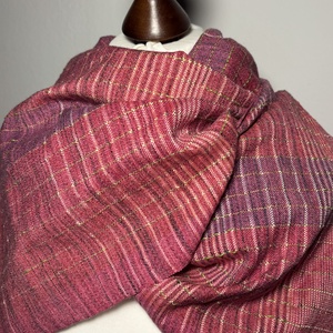 Kézzel szőtt Pink Merinó Kendő, Ruha & Divat, Sál, Sapka, Kendő, Kendő, Szövés, MESKA