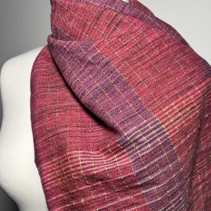 Kézzel szőtt Pink Merinó Kendő - ruha & divat - sál, sapka, kendő - kendő - Meska.hu