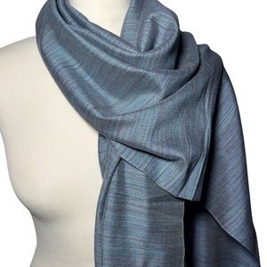 Kézzel szőtt elegáns Kék Selyem Kendő, Ruha & Divat, Sál, Sapka, Kendő, Kendő, Szövés, MESKA