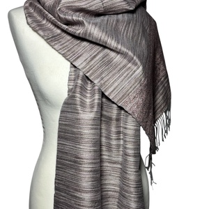 Kézzel szőtt elegáns Lila - Rózsaszín Selyem Kendő - ruha & divat - sál, sapka, kendő - kendő - Meska.hu