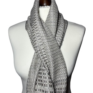 Kézzel szőtt Szürkésbarna Selyem Kendő - ruha & divat - sál, sapka, kendő - kendő - Meska.hu