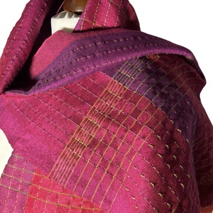 Kézzel szőtt Pink Lila színátmenetes Selyem Kendő - ruha & divat - sál, sapka, kendő - kendő - Meska.hu