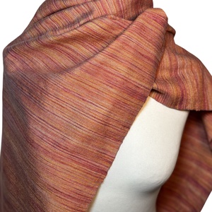 Kézzel szőtt elegáns Narancs Merinó - Selyem Kendő - ruha & divat - sál, sapka, kendő - kendő - Meska.hu