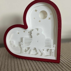 Love árnyékdoboz - kétirányból - otthon & életmód - dekoráció - asztal és polc dekoráció - asztaldísz - Meska.hu