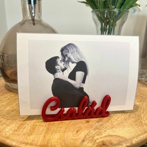 Egyedi fényképtartó felirattal - otthon & életmód - dekoráció - fali és függő dekoráció - felirat - Meska.hu