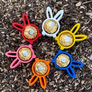 Húsvéti csokitartó - Nyuszi, Ünnepi díszek, dekorációk, Húsvéti díszek és dekorációk, Húsvéti ajándékátadó, Mindenmás, MESKA