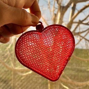 Hálómintás csokoládé tartó - Szív - ünnepi díszek, dekorációk - húsvéti díszek és dekorációk - húsvéti ajándékátadó - Meska.hu