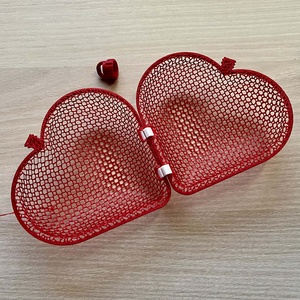 Hálómintás csokoládé tartó - Szív - ünnepi díszek, dekorációk - húsvéti díszek és dekorációk - húsvéti ajándékátadó - Meska.hu