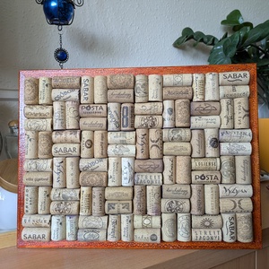 Parafadugós tábla, saját kézzel égetett, festett keretben - Meska.hu