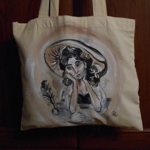 Belle álmodozása bevásárló és ajándék táska - táska & tok - bevásárlás & shopper táska - shopper, textiltáska, szatyor - Meska.hu