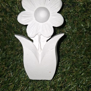 Festhető gipsz figura - Virág, DIY (Csináld magad), Egységcsomag, Gipszöntés, MESKA