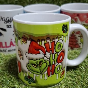Egyedi feliratos bögre - Grinch  - otthon & életmód - konyhafelszerelés, tálalás - tálalás - bögre & csésze - Meska.hu