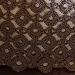 Horgolt körmotívumos párnahuzat minta  részletes leírással és rajzos diagrammal - diy (csináld magad) - szabásminta, útmutató - horgolási minta - Meska.hu