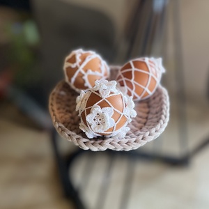 MINTA leírás - Horgolt csipke tojásdísz minta PDF � virágos húsvéti dekoráció, lépésről lépésre - diy (csináld magad) - szabásminta, útmutató - horgolási minta - Meska.hu