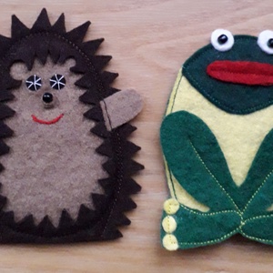 ujjbábok:  Az öt jóbarát, Játék & Sport, Bábok, Ujjbáb, Baba-és bábkészítés, Varrás, MESKA