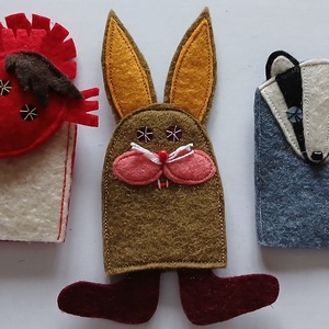 Ujjbábok   A lókötő róka című meséhez, Játék & Sport, Bábok, Ujjbáb, Baba-és bábkészítés, Varrás, MESKA