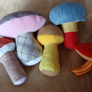 Textil gombák /  Tinórúk, Játék & Sport, Gyerekkonyha, Játék gyümölcsök és zöldségek, Baba-és bábkészítés, Varrás, MESKA