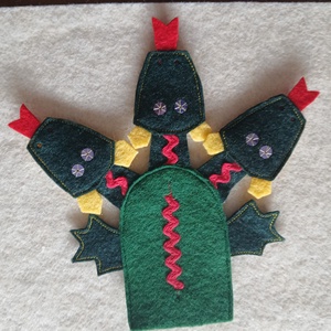 ujjbáb Sárkány 3fejű - játék & sport - bábok - ujjbáb - Meska.hu