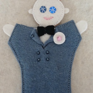 Ujjbábok Menyasszony Vőlegény - játék & sport - bábok - ujjbáb - Meska.hu