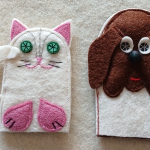 Ujjbábok  a Brémai muzsikusok  című vershez - játék & sport - bábok - ujjbáb - Meska.hu