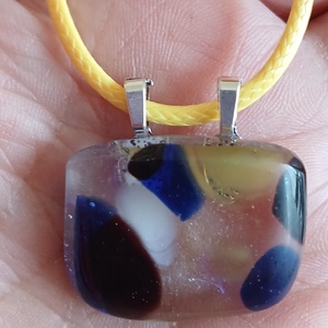 FOLTOS üvegmedál - ékszer - nyaklánc - medál - Meska.hu