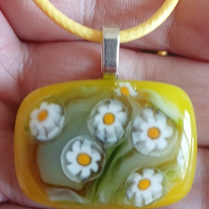 TAVASZ üvegmedál - ékszer - nyaklánc - medál - Meska.hu