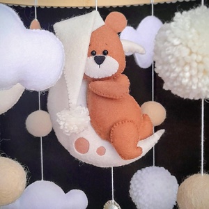 Macis kiságyforgó, Baba - mama, Baba játékok, Kiságyforgó, Varrás, MESKA