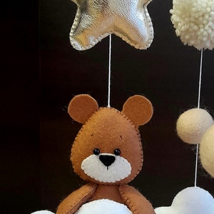 Macis kiságyforgó - baba - mama - baba játékok - kiságyforgó - Meska.hu