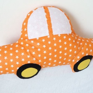 Autó formájú párna - Autós díszpárna - Autó párna - Textiljáték - Textilfigura -  - Meska.hu