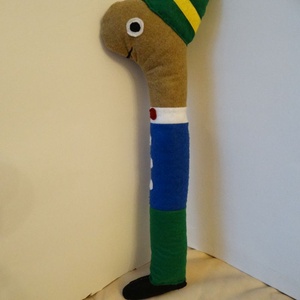 Tekergő, a Tesz-Vesz Városi Kukac - Tesz - Vesz Város lakója - Mesefigura - Tekergő a Kukac - Tekergő földigiliszta -  - Meska.hu