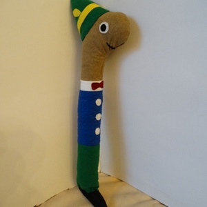 Tekergő, a Tesz-Vesz Városi Kukac - Tesz - Vesz Város lakója - Mesefigura - Tekergő a Kukac - Tekergő földigiliszta -  - Meska.hu