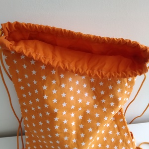 Csillagos hátizsák - Csillagos tornazsák - Bélelt hátizsák - Bélelt tornazsák - csillagos textil táska, Táska & Tok, Hátizsák, Tornazsák, Gymbag, Varrás, Meska