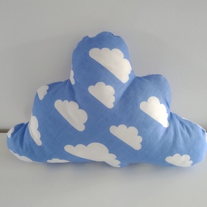 Felhő párna - felhőpárna - Felhő alakú párna - Felhő mintás - Felhő formájú párna - forma párna - figura párna , Otthon & Lakás, Babaszoba, gyerekszoba, Gyerek díszpárna, Varrás, MESKA