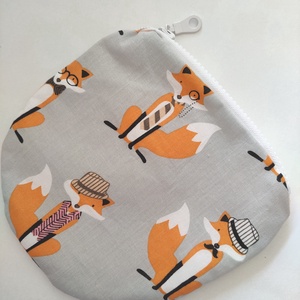 Rókás Pénztárca és kulcstartó szett - Kártyatartó - mini neszesszer - Sminktáska - Kozmetikai táska - Róka mintás tok - táska & tok - pénztárca & más tok - pénztárca - gyerek pénztárca - Meska.hu