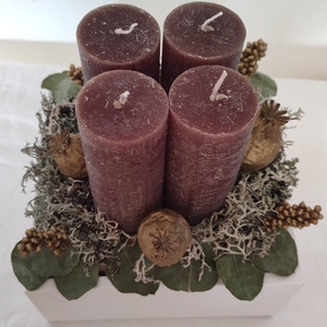 Adventi asztaldísz doboz zuzmóval, eukaliptusz levéllel, termésekkel - tartós karácsonyi asztaldísz - adventi koszorú - karácsony - adventi díszek - adventi asztaldísz - Meska.hu Adventi asztaldísz doboz zuzmóval, eukaliptusz levéllel, termésekkel - tartós karácsonyi asztaldísz - adventi koszorú - karácsony - adventi díszek - adventi asztaldísz - Meska.hu