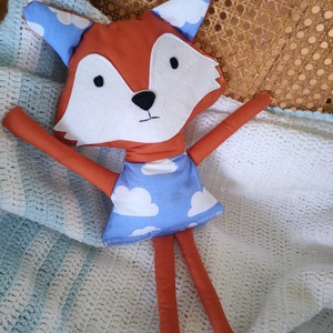 Róka figura - róka játék - Textil játék - kisróka - róka plüssállat - játék & sport - plüssállat & játékfigura - róka - Meska.hu