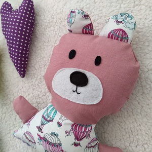 Pink Mackó - Rózsaszín Textil Maci - puha játék állat - játékmackó  - játék & sport - plüssállat & játékfigura - maci - Meska.hu
