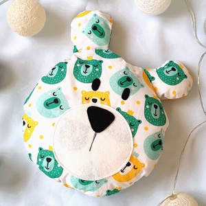 Maci formájú párna - Macifej - Macis mackó - Mackó párna - Maci figura - Textil mackó - Színes mackó -macis gyerek párna, Otthon & Életmód, Babaszoba, gyerekszoba, Gyerek díszpárna, Varrás, MESKA