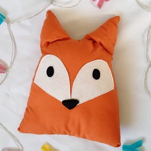Róka párna - Rókás díszpárna - Róka figura - Textil figura - Textil játék, Játék & Sport, Plüssállat & Játékfigura, Róka, Varrás, MESKA