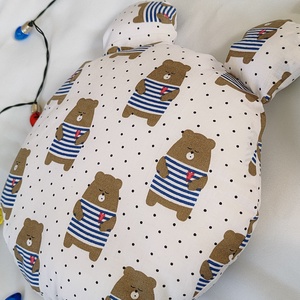 Maci formájú párna - Macifej - Mackó párna - Maci figura díszpárna - Textil mackó - Macis párna - gyerek párna  - medve - otthon & életmód - babaszoba, gyerekszoba - gyerek díszpárna - Meska.hu