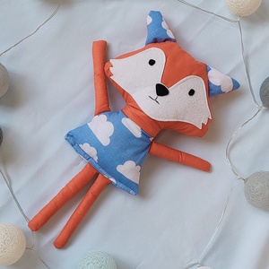 Róka figura - róka játék - Textil játék - kisróka - róka plüssállat, Játék & Sport, Plüssállat & Játékfigura, Róka, Baba-és bábkészítés, Varrás, MESKA