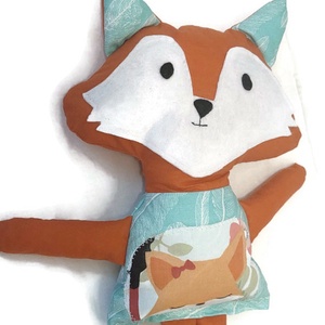 Róka figura - róka állatfigura - rókás - Textil játék - kisróka - róka Textil figura - játék & sport - plüssállat & játékfigura - róka - Meska.hu