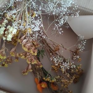 DIY csokor sárga árnyalatok - Csináld magad őszi szárazvirág csokor - csokorkészítő csomag - diy (csináld magad) - egységcsomag - Meska.hu