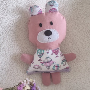 Pink Mackó - Rózsaszín Textil Maci - puha játék állat - játékmackó , Játék & Sport, Plüssállat & Játékfigura, Maci, Baba-és bábkészítés, Varrás, MESKA