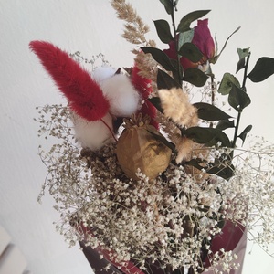 Karácsonyi szárazvirágos csokor - boho téli virágcsokor - igazi növényekkel - valódi szárított virág csokor  - otthon & életmód - dekoráció - virágdísz és tartó - csokor & virágdísz - Meska.hu