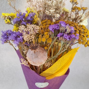 Szárazvirág csokor - szárított virág csokor - igazi növényekkel - valódi szárított virágcsokor  - Meska.hu