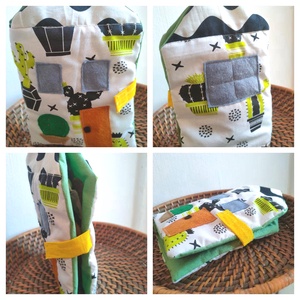 Öltöztethető nyuszi házzal - Húsvéti nyuszi háza - Nyuszi ház kiegészítőkkel - Nyuszis játszóház - húsvéti csendeskönyv - játék & sport - szerepjáték - Meska.hu